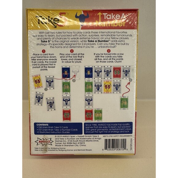 Games Take 5 & Take a Number Complete Games in  Take 5 is The 6 Nimmt! & - Picture 8 of 9